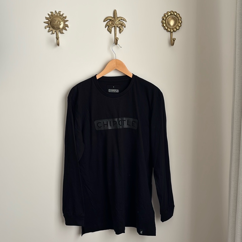 Chipotle black long-sleeve shirt